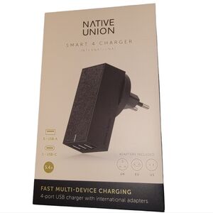 NIB Native Union Paris International (UK, EU, US) Smart 4 Port Charger